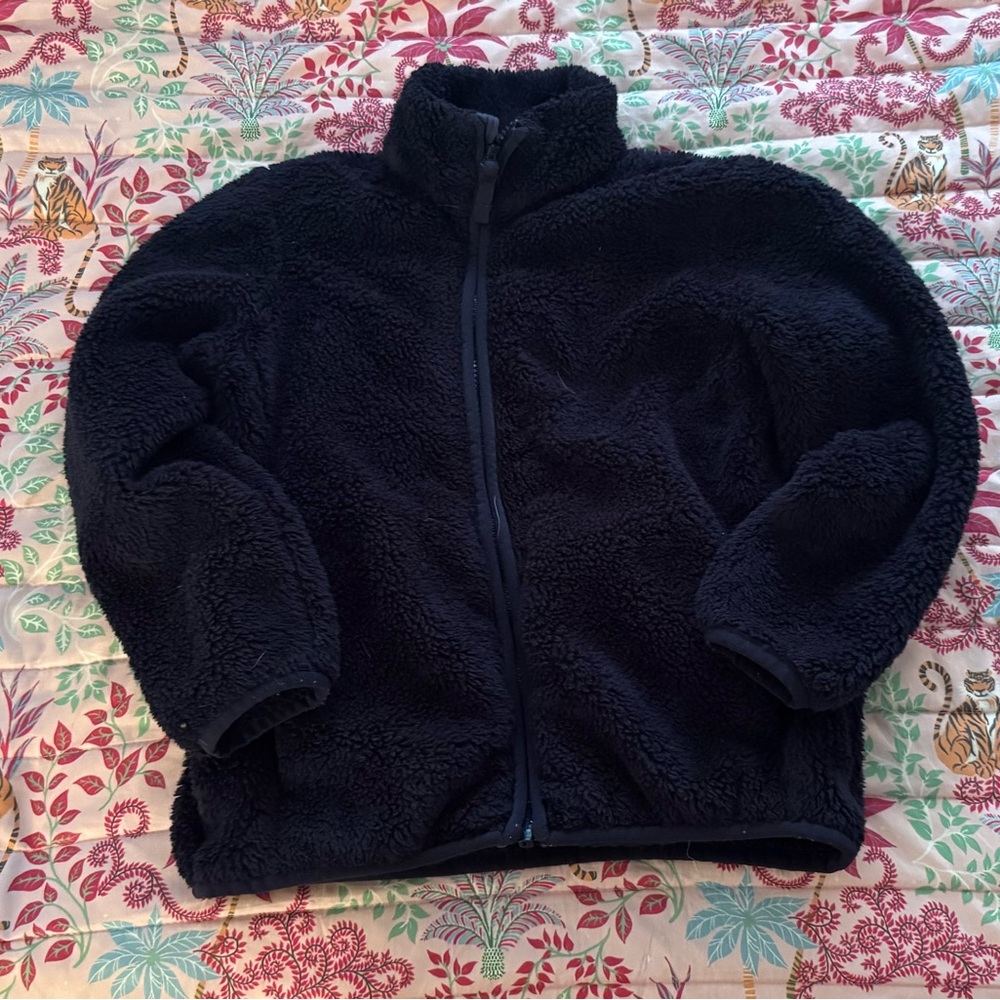 Primary Navy Zip Up Fleece with Cozy Insulation